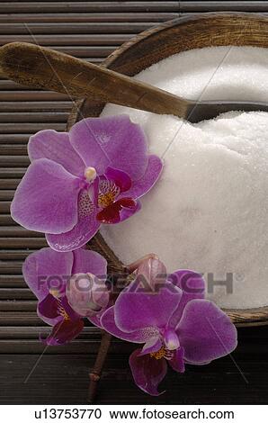 Healing salts in a bowl View Large Photo Image Stock Image - Healing salts in a bowl. Fotosearch