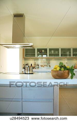 Stock Image - Modern domestic kitchen. Fotosearch