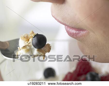 Muesli with berries and quark cheese View Large Photo Image Stock Image - Muesli with berries and quark cheese. Fotosearch