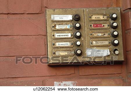Picture - Name Dalai Lama at doorbell. Fotosearch