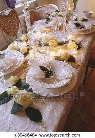Picture - Ornate dining table. Fotosearch