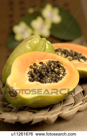 Papayas View Large Photo Image Stock Photograph - Papayas. Fotosearch