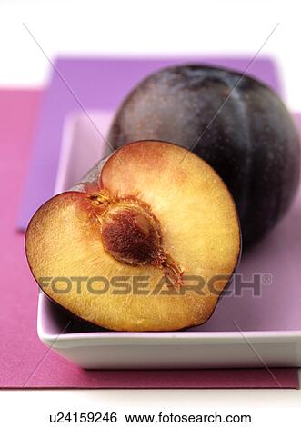 Stock Photograph - Plums (Prunus domestica). Fotosearch