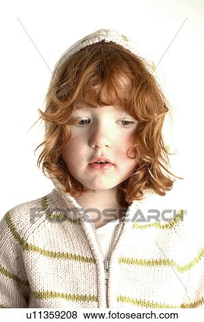 Portrait of a little girl View Large Photo Image Stock Photo - Portrait of a little girl. Fotosearch