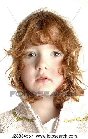 Portrait of a little girl View Large Photo Image Stock Photo - Portrait of a little girl. Fotosearch