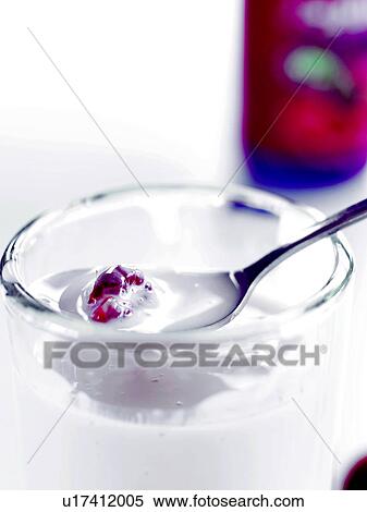 Stock Photography - Raspberry curd. Fotosearch