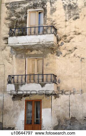 Stock Photo - Residential building in decay. Fotosearch
