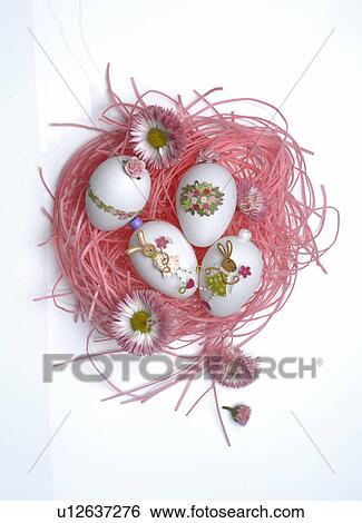 Stock Photograph - Rose easter nest. Fotosearch