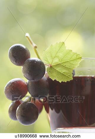 Roter Traubensaft in Glas View Large Photo Image Stock Photo - Roter Traubensaft in Glas. Fotosearch