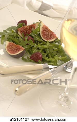 Stock Photo - Salad with figs. Fotosearch