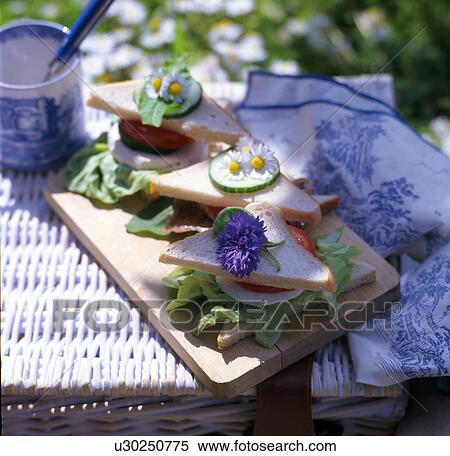 Sandwiches on a garden table View Large Photo Image Stock Photography - Sandwiches on a garden table. Fotosearch