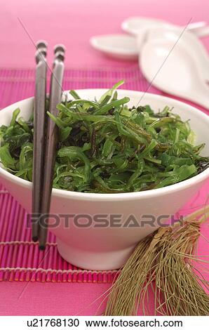 Seaweed salad View Large Photo Image Stock Image - Seaweed salad. Fotosearch