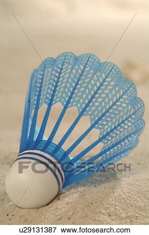 shuttlecock in the sand View Large Photo Image Stock Photo - shuttlecock in the sand. Fotosearch