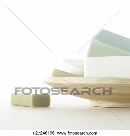Stock Photograph - Soap bars in a bowl. Fotosearch