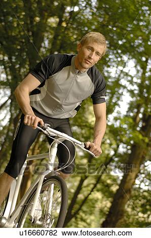 Sportsman on mountain bike View Large Photo Image Stock Image - Sportsman on mountain bike. Fotosearch