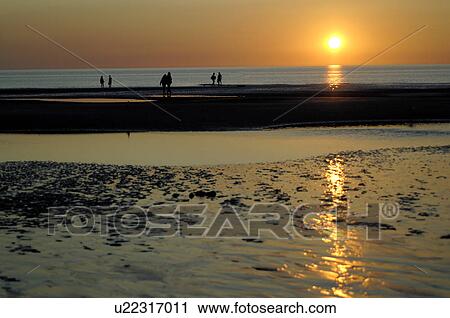 sundown on the beach View Large Photo Image Stock Image - sundown on the beach. Fotosearch
