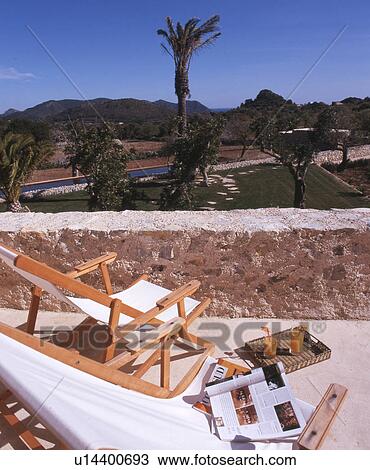 Stock Image - terrace with panorama. Fotosearch