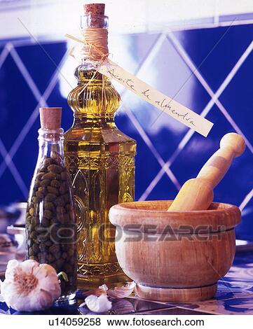 Stock Photo - vinegar and mortar. Fotosearch