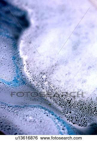 Stock Photograph - Water with bath foam (close-up). Fotosearch