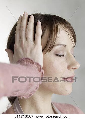 Stock Photo - Woman at Yoga. Fotosearch