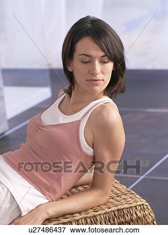 Stock Photo - Woman wearing sportswear. Fotosearch