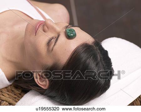 Woman with gemstone on her forehead View Large Photo Image Stock Image - Woman with gemstone on her forehead. Fotosearch