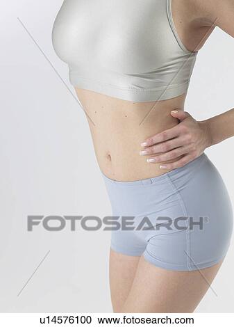 Woman with sportswear, waist View Large Photo Image Stock Image - Woman with sportswear, waist. Fotosearch