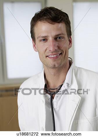 Stock Image - Young doctor. Fotosearch