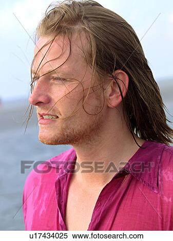 Stock Photography - Young man on holidays. Fotosearch