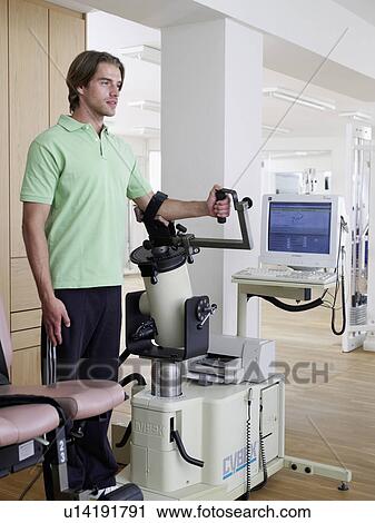 Stock Image - young man working out. Fotosearch