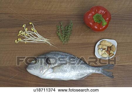 Picture - Assortment of groceries. Fotosearch