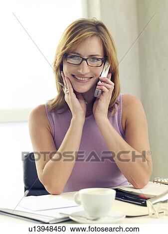 Business woman phoning View Large Photo Image Stock Image - Business woman phoning. Fotosearch