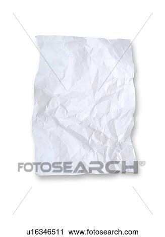 Stock Image - Crinkly piece of paper. Fotosearch