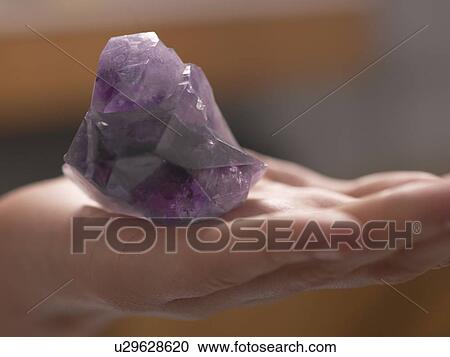 Healing stone amathyst View Large Photo Image Stock Image - Healing stone amathyst. Fotosearch