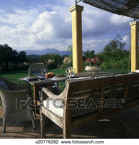 Mediterranean patio View Large Photo Image Stock Image - Mediterranean patio. Fotosearch
