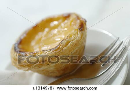 Stock Photo - Nata - Portuguese dessert. Fotosearch