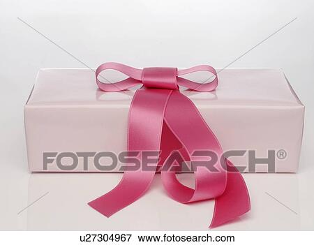 Stock Photo - Pink gift box. Fotosearch