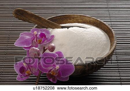 Tissue salts and orchid blossoms View Large Photo Image Stock Photo - Tissue salts and orchid blossoms. Fotosearch