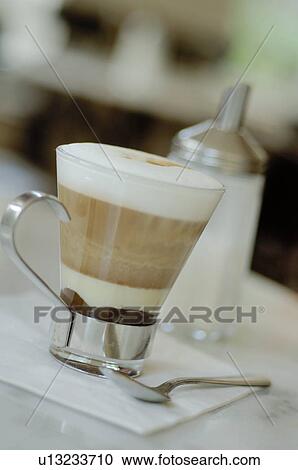 White coffee in drinking glass View Large Photo Image Stock Image - White coffee in drinking glass. Fotosearch