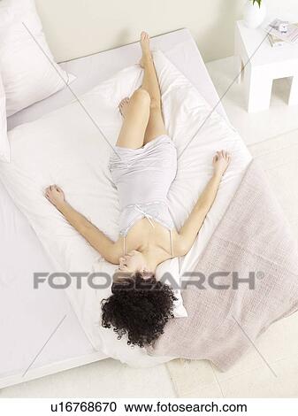 woman in bed View Large Photo Image Stock Image - woman in bed. Fotosearch