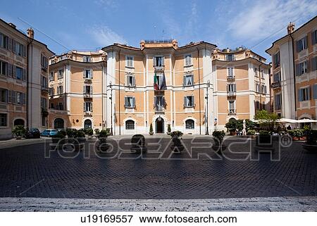 Baroque Piazza S. Ignazio di Loyola, designed by Filippo Raguzzini, Rome View Large Photo Image Stock Photo - Baroque Piazza S. Ignazio di Loyola, designed by Filippo Raguzzini, Rome. Fotosearch