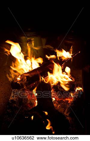 Dancing flames of a camp fire at night, with metal pots in background, Utah View Large Photo Image Stock Image - Dancing flames of a camp fire at night, with metal pots in background, Utah. Fotosearch