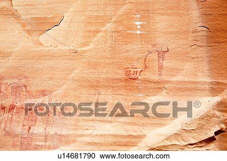 Detail of pictographs at Buckhorn Draw, Utah, showing painted rock with figures and snake View Large Photo Image Stock Image - Detail of pictographs at Buckhorn Draw, Utah, showing painted rock with figures and snake. Fotosearch