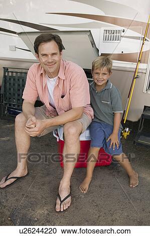 Stock Image - Father and Son by RV. Fotosearch