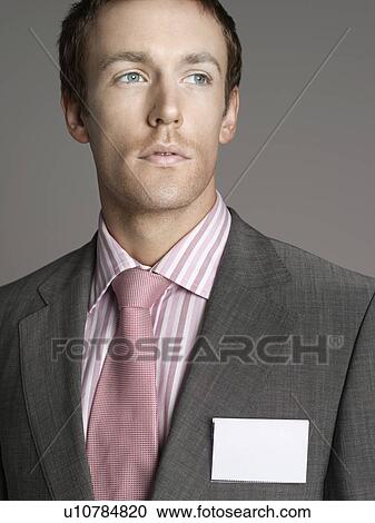 Stock Image - Portrait of young elegant man. Fotosearch