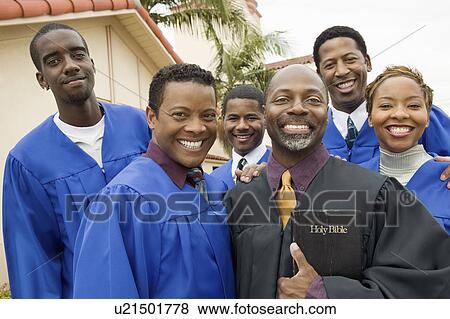 Preacher and Choir in church garden, portrait View Large Photo Image Stock Photo - Preacher and Choir in church garden, portrait. Fotosearch