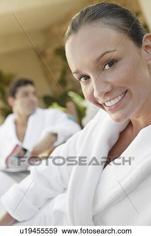 Couple at spa View Large Photo Image Stock Photo - Couple at spa. Fotosearch