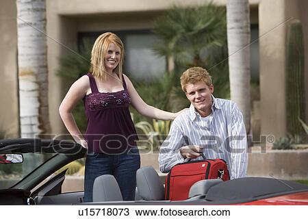Couple Loading Luggage in Car View Large Photo Image Stock Image - Couple Loading Luggage in Car. Fotosearch