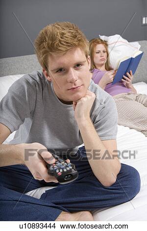 Couple Together in Bedroom View Large Photo Image Picture - Couple Together in Bedroom. Fotosearch