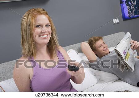 Couple Together in Bedroom View Large Photo Image Picture - Couple Together in Bedroom. Fotosearch